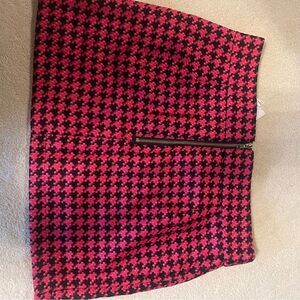 Walter Baker Pink and Black Mini Skirt